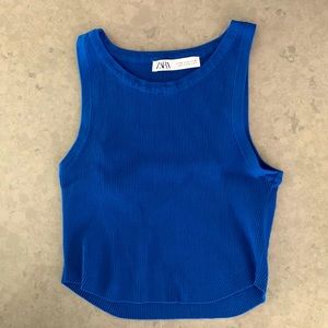 Zara blue top